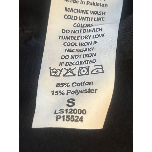 Lane Seven Women’s Cropped Black Moab Graphic Hoodie Size Small (5657) - Picture 4 of 5